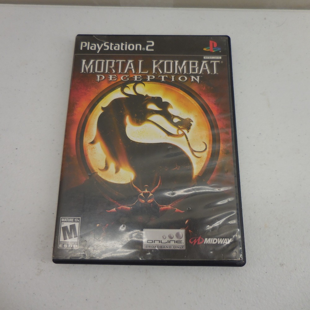 Mortal Kombat Deception Sony PlayStation 2 PS2 Midway Fighting Game CIB Tested
